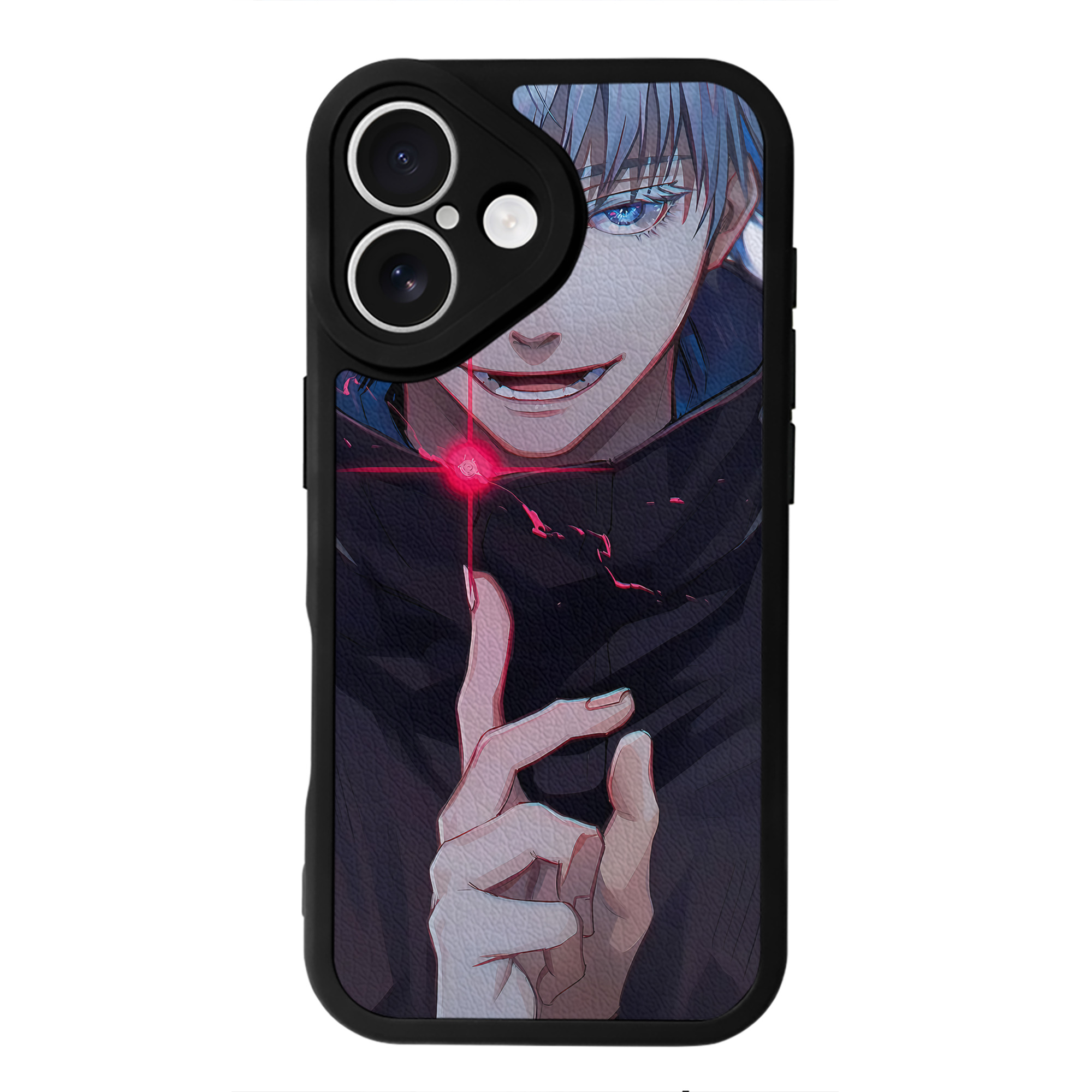 （画像用） 呪術廻戦 Jujutsu Kaisen 【iPhone 16シリーズ対応】シリコンスマホケース（レザー調） 材質：シリコン